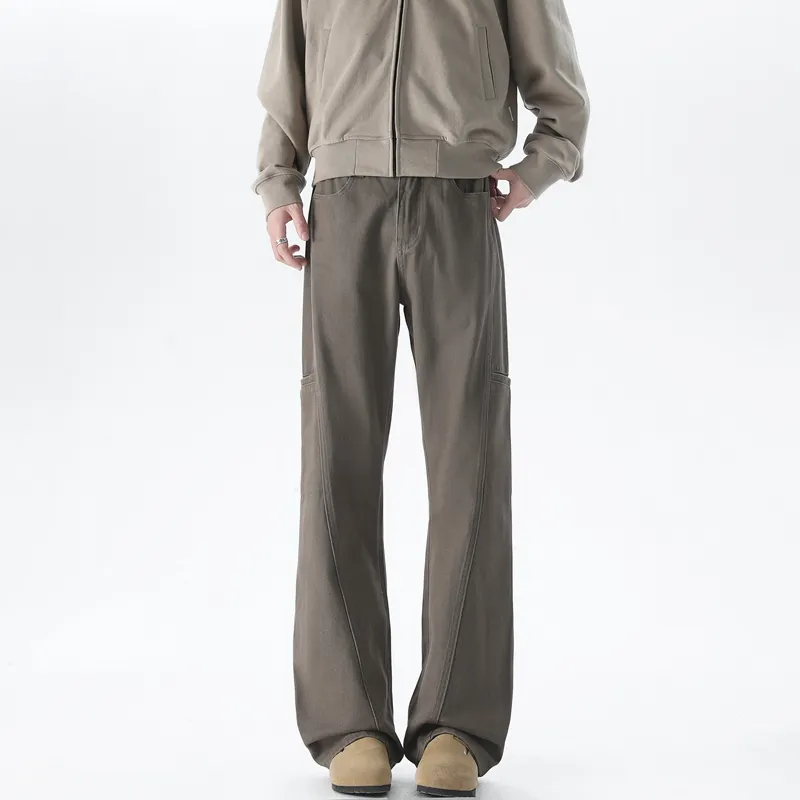 Children Of Huaxia 2025 Spring Summer Casual Pants Men's Coffee-3