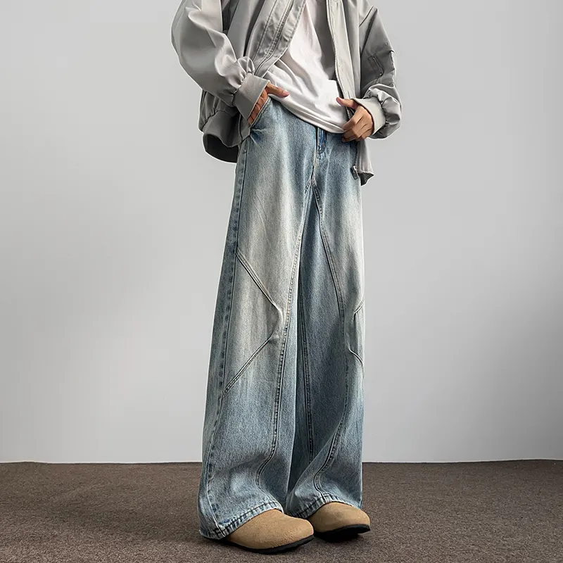 Children Of Huaxia 2025 Spring Summer Jeans Men's Light Blue-4