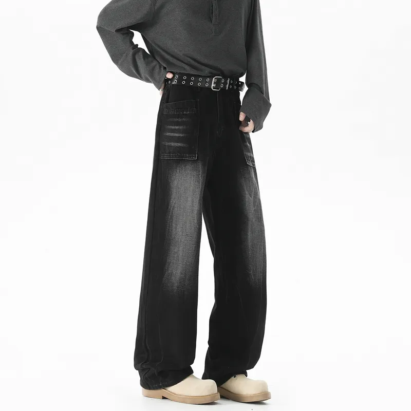 Children Of Huaxia 2025 Spring Summer Jeans Men's Black Gray-4