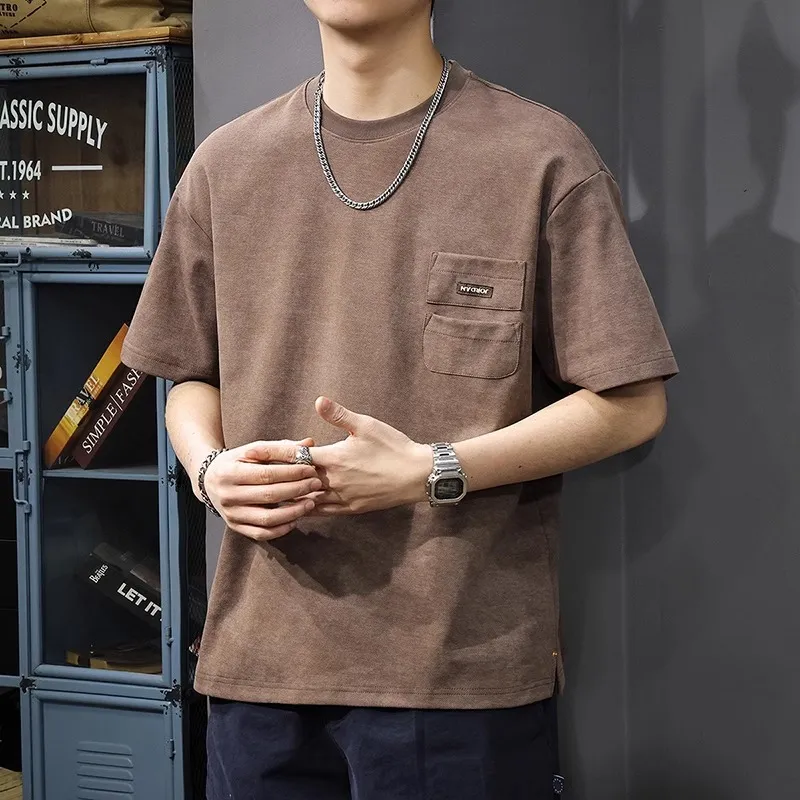 Children Of Huaxia T Shirt Men's Coffee-3