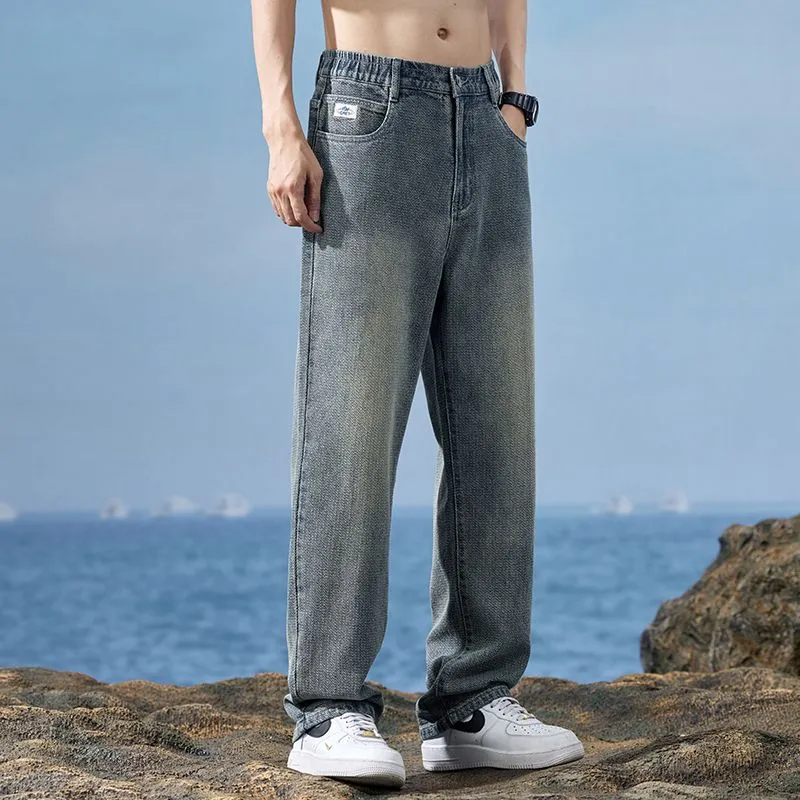 Children Of Huaxia Jeans Loose Fit Straight Fit Men's-6
