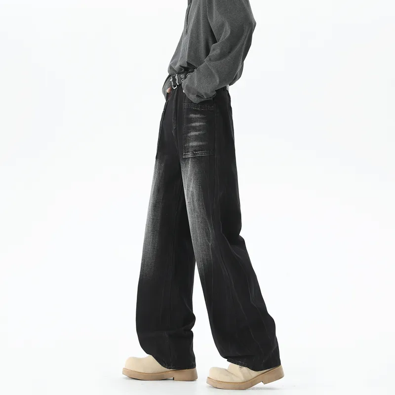 Children Of Huaxia 2025 Spring Summer Jeans Men's Black Gray-3