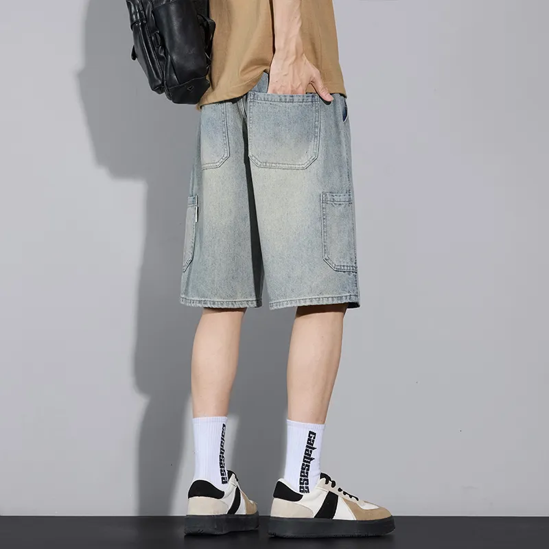 Children Of Huaxia Denim Shorts Unisex-3