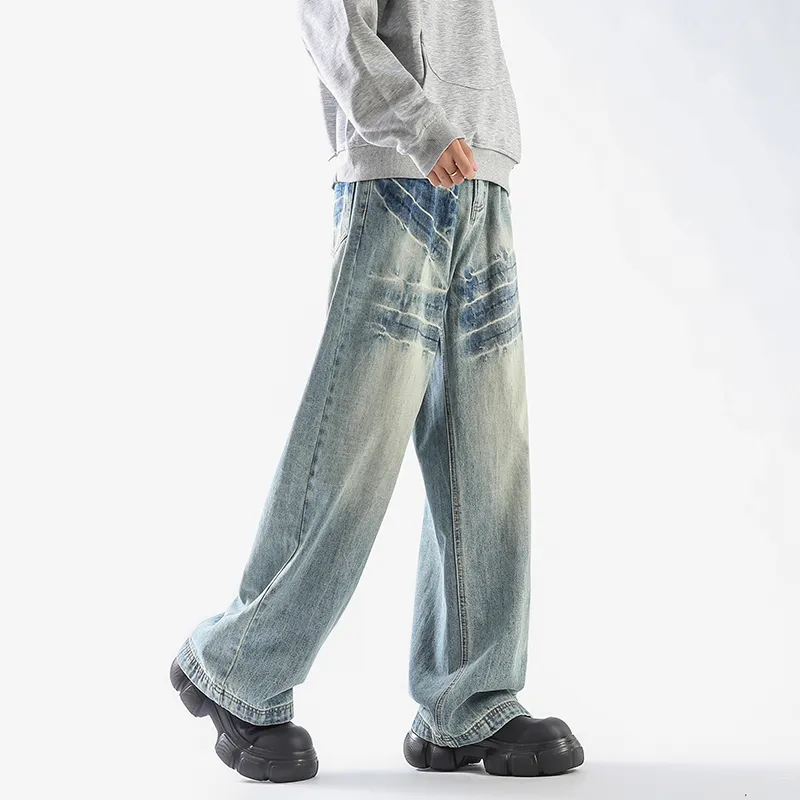 Children Of Huaxia 2025 Spring Summer Jeans Men's Nostalgic Blue-5