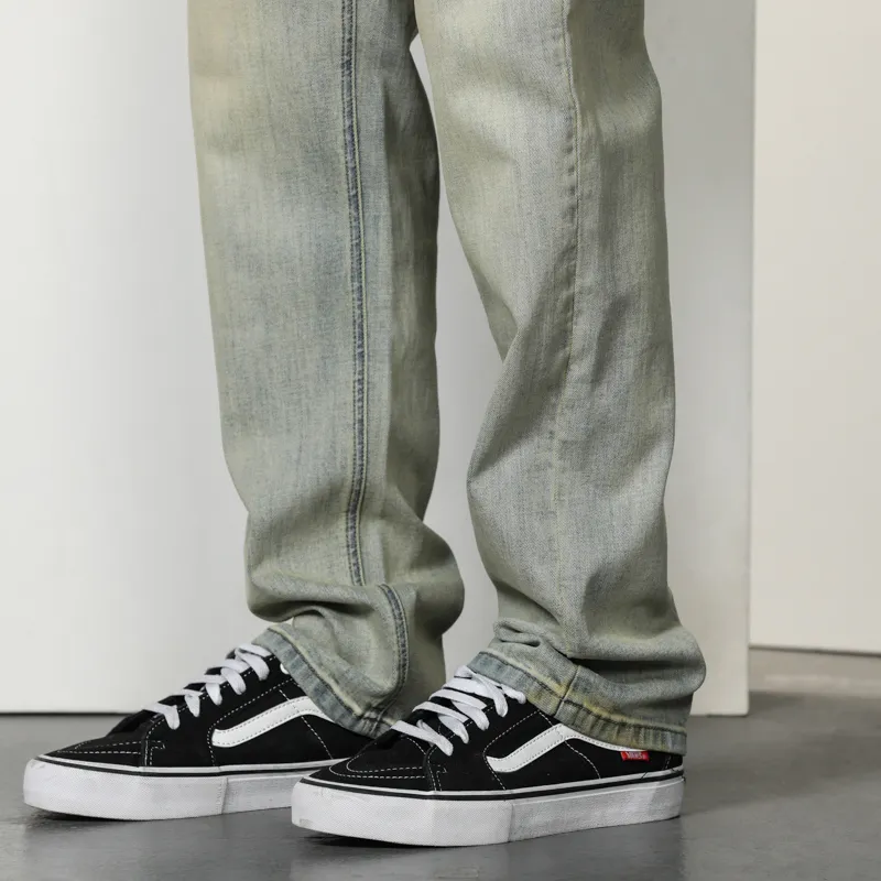 Children Of Huaxia Jeans Men's Vintage Light Blue-5