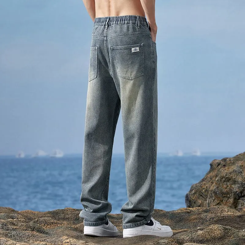 Children Of Huaxia Jeans Loose Fit Straight Fit Men's-9