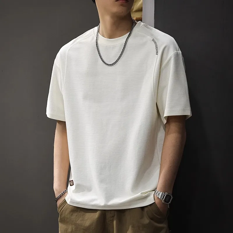 Children Of Huaxia T Shirt Men's Beige Yellow-1