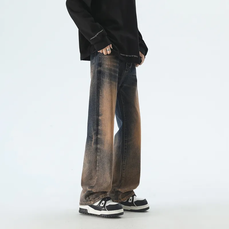 Children Of Huaxia 2025 Spring Summer Jeans Men's Rusty Blue-3