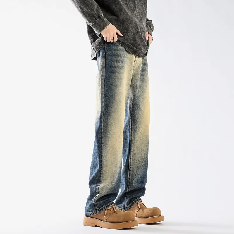 Children Of Huaxia 2025 Spring Summer Jeans Men's Nostalgic Blue-3