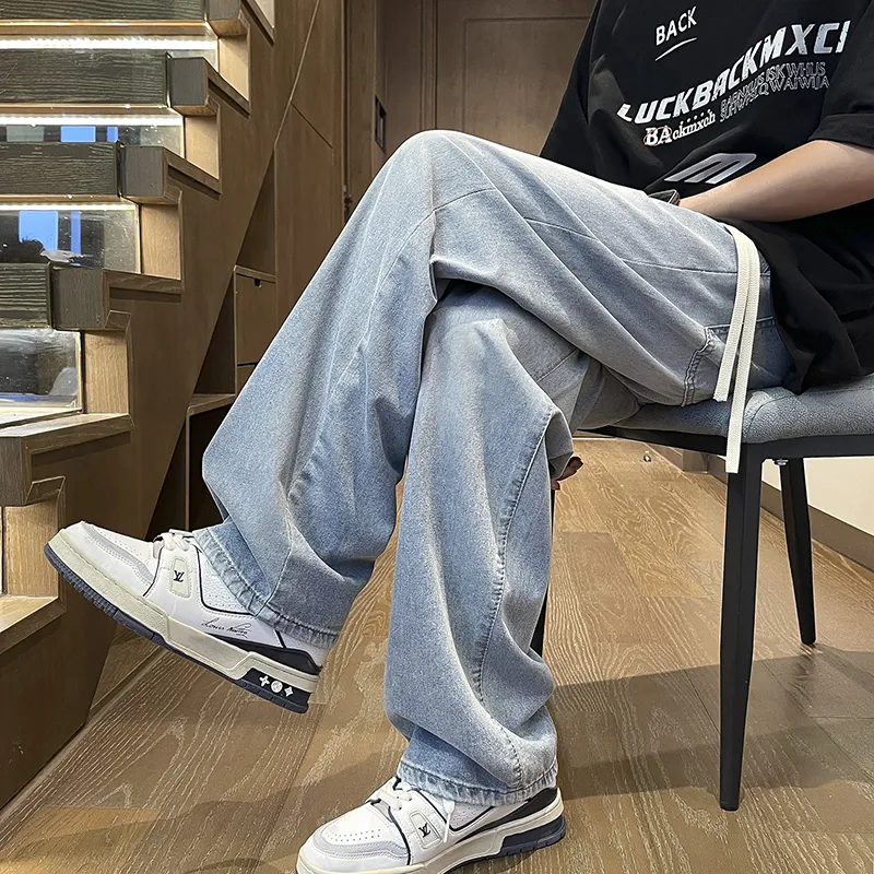 Children Of Huaxia Jeans Unisex Light Blue-4