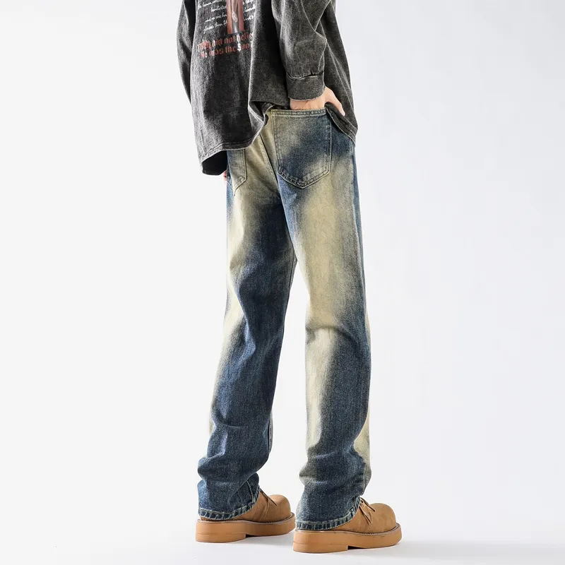 Children Of Huaxia 2025 Spring Summer Jeans Men's Nostalgic Blue-2