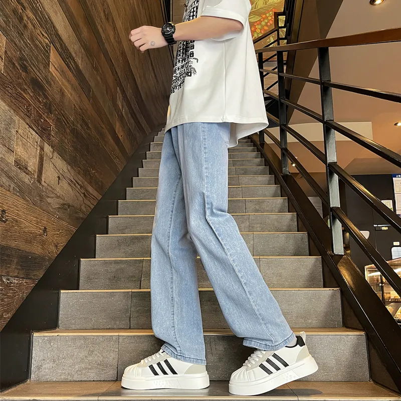 Children Of Huaxia Jeans Unisex Light Blue-2