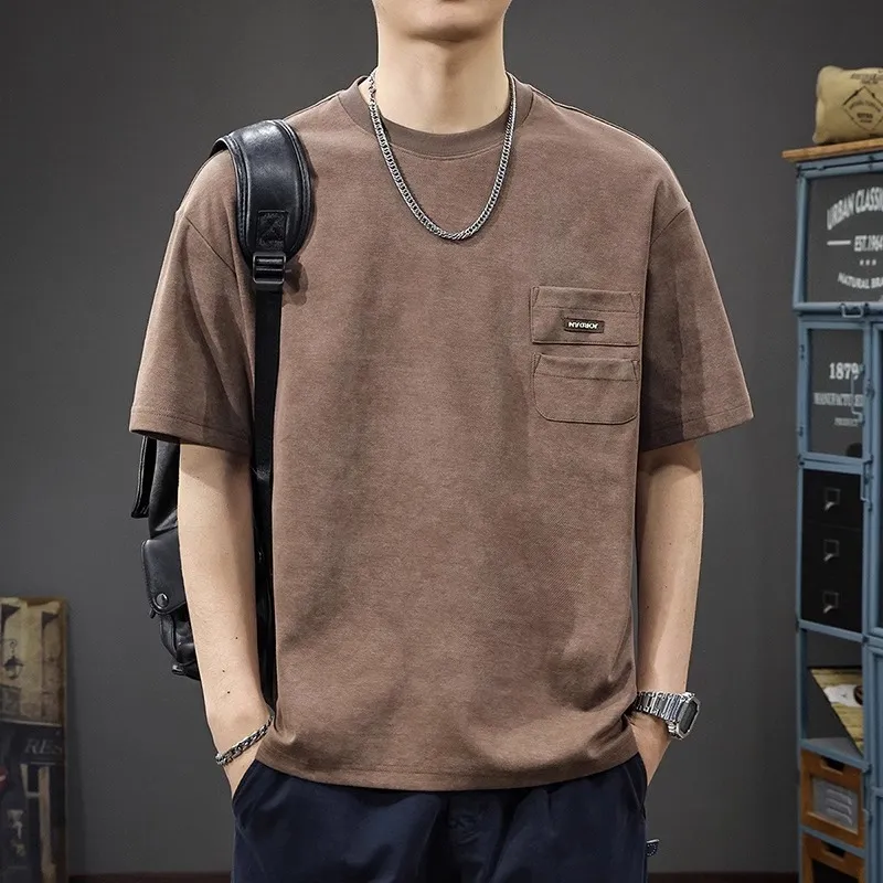 Children Of Huaxia T Shirt Men's Coffee-1