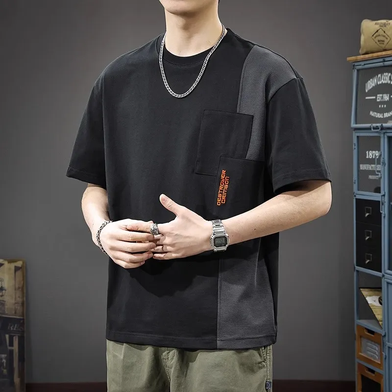 PAINT STAIN T Shirt Men's Classic Black-2