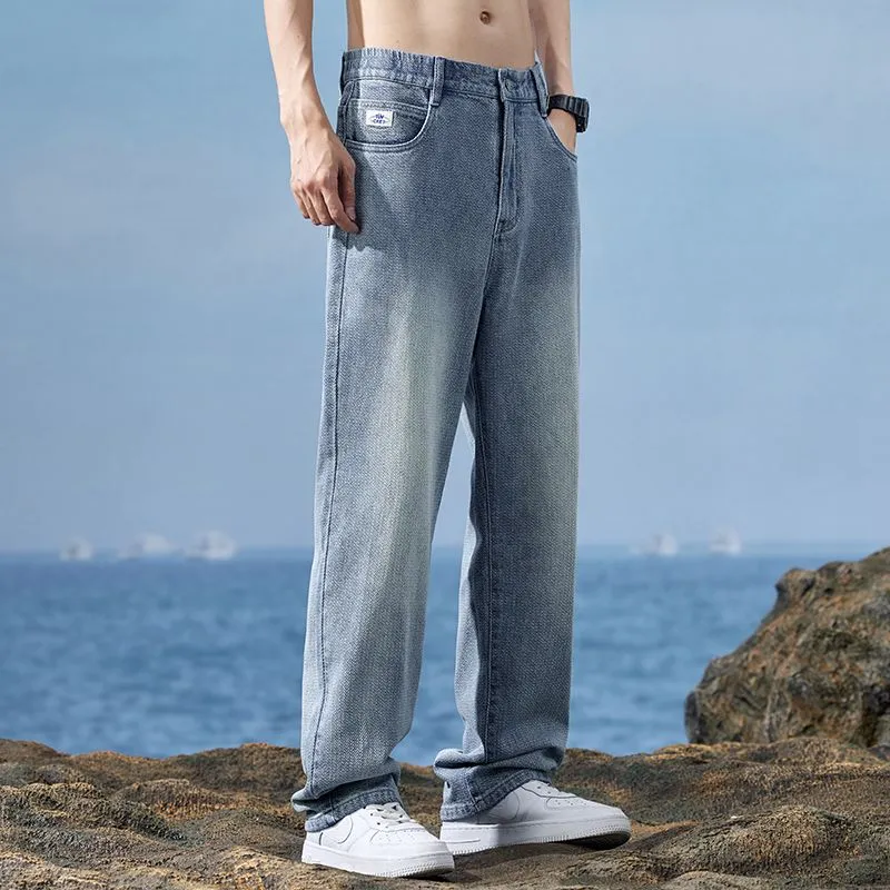Children Of Huaxia Jeans Loose Fit Straight Fit Men's-2
