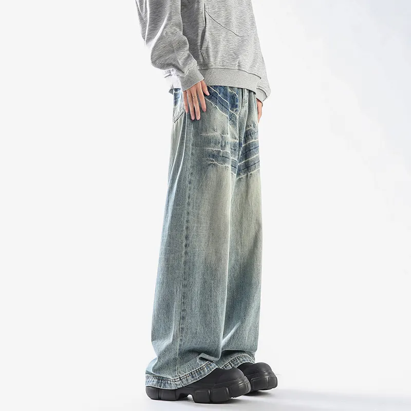 Children Of Huaxia 2025 Spring Summer Jeans Men's Nostalgic Blue-6