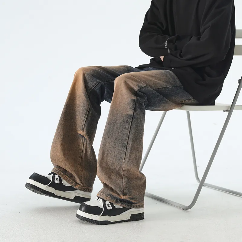 Children Of Huaxia 2025 Spring Summer Jeans Men's Rusty Blue-6