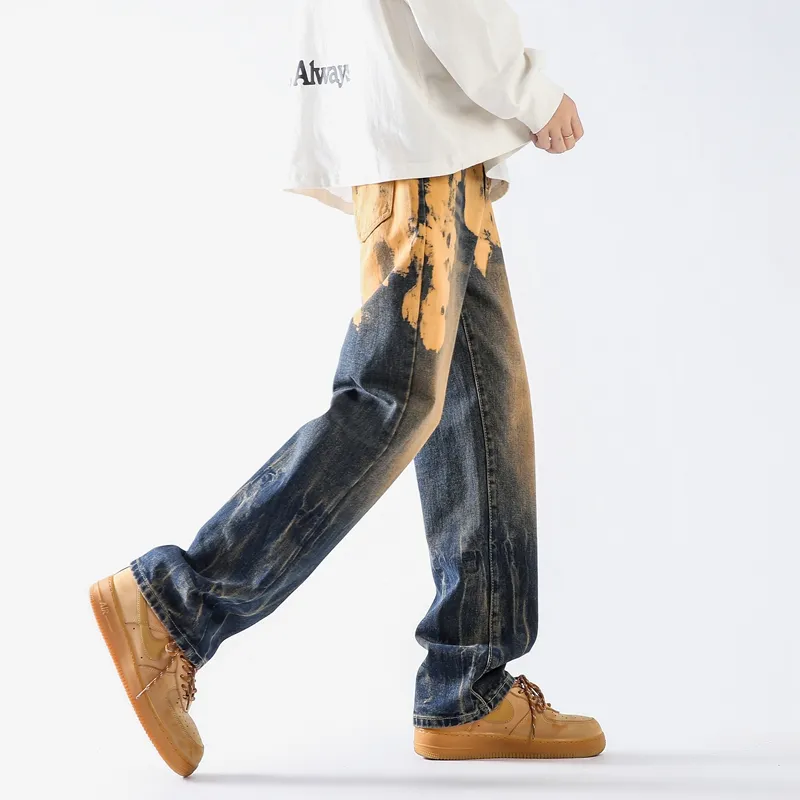 Children Of Huaxia 2025 Spring Summer Jeans Men's Nostalgic Blue-2