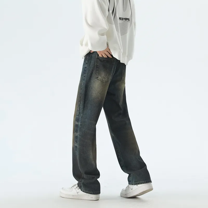 Children Of Huaxia 2025 Spring Summer Jeans Men's Nostalgic Blue-4