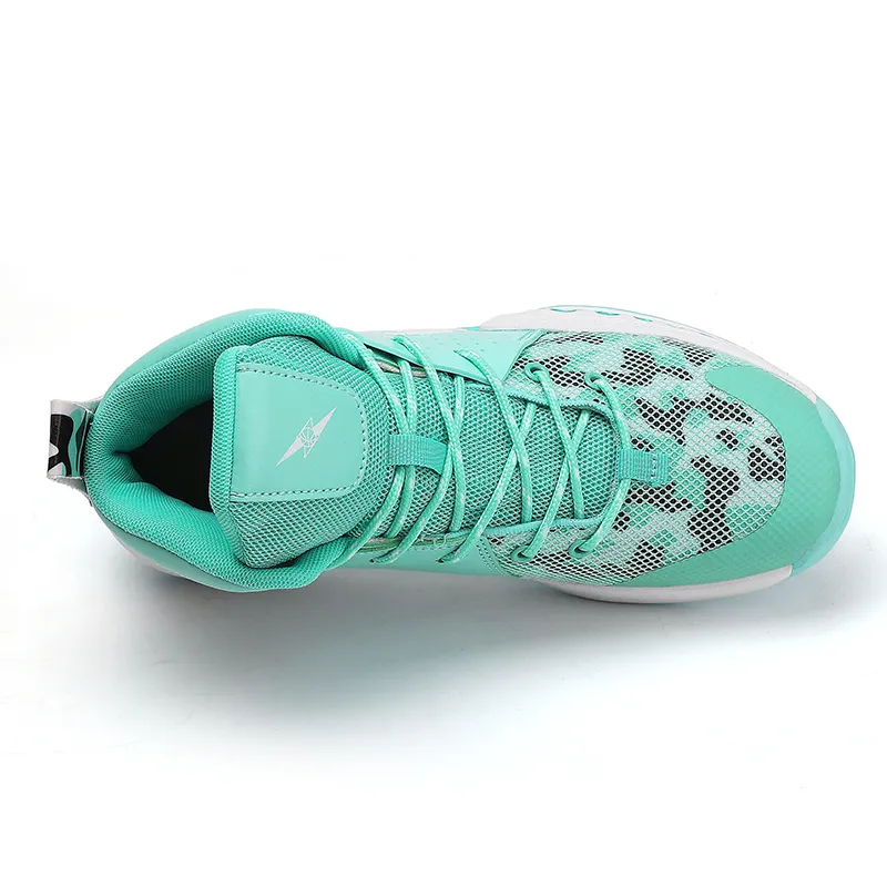 Animal Claws Shock Absorbers Slip Resistant Breathable Mid Top Basketball Shoes Unisex-6