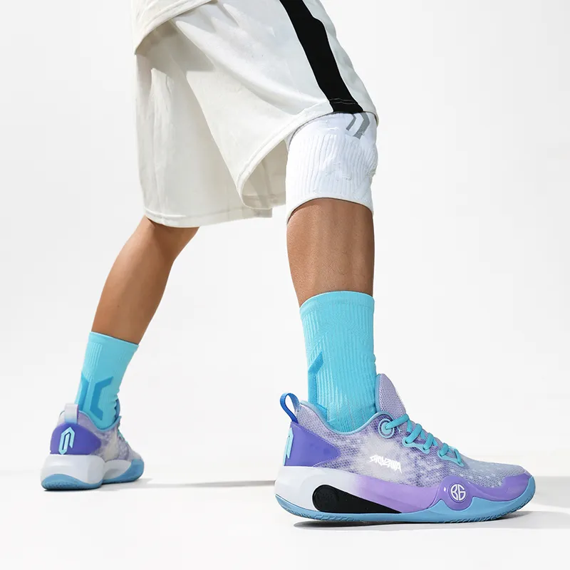Animal Claws Slip Resistant, Coverage, And Breathable Low Top Basketball Shoes Unisex Purple-4
