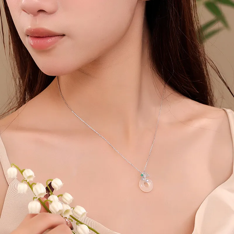 Ancient Jewelry Chalcedony Necklaces Women's-1