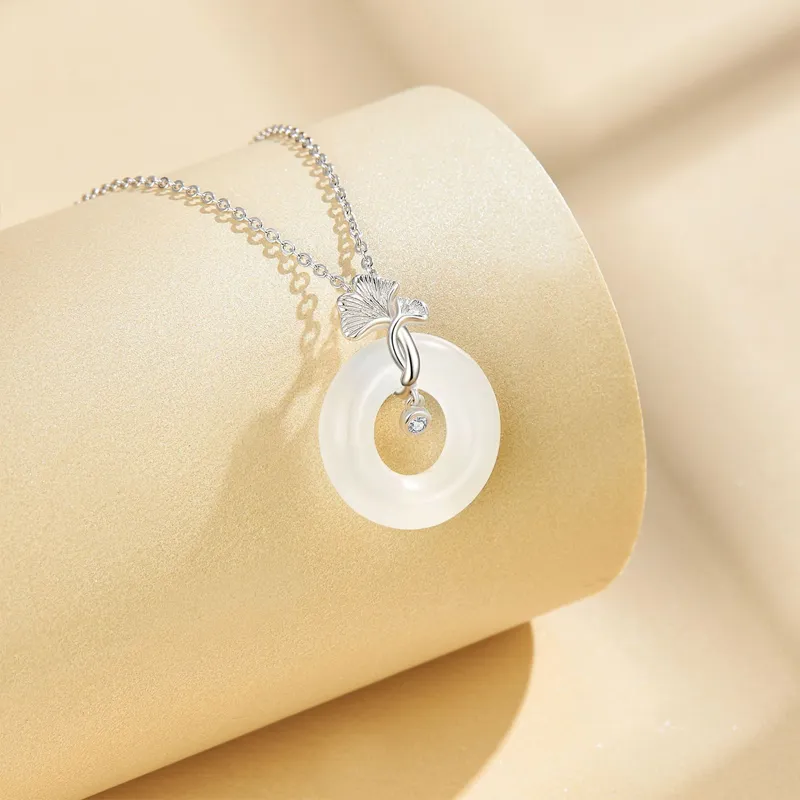 Ancient Jewelry Chalcedony Jade Necklaces Women's-1