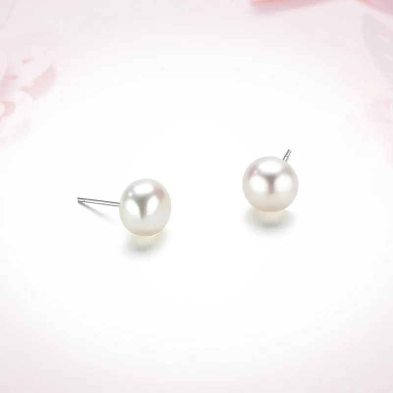 Ancient Jewelry Pearl Stud Earrings Women's-1