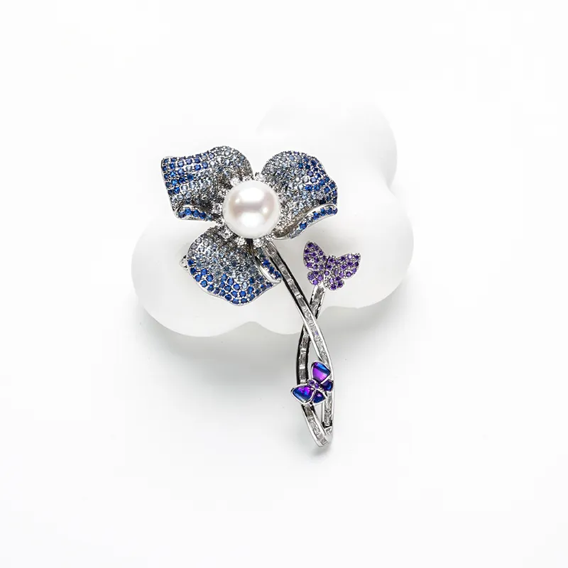 Ancient Jewelry Pearl Brooches Women's-2