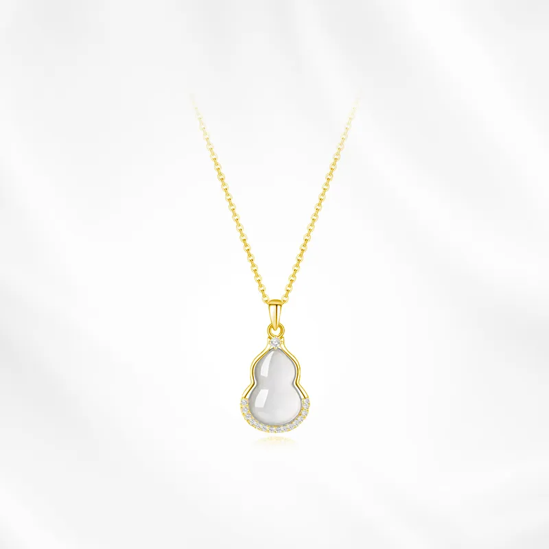 Ancient Jewelry Chalcedony Jade Necklaces Women's-7