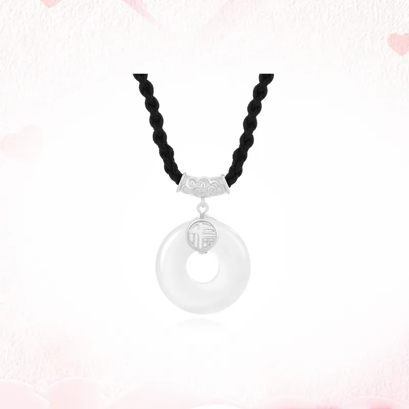 Ancient Jewelry Chalcedony Jade Necklaces Unisex-1