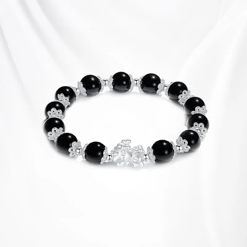 Ancient Jewelry Glass Cat Eye Bracelets Unisex-5