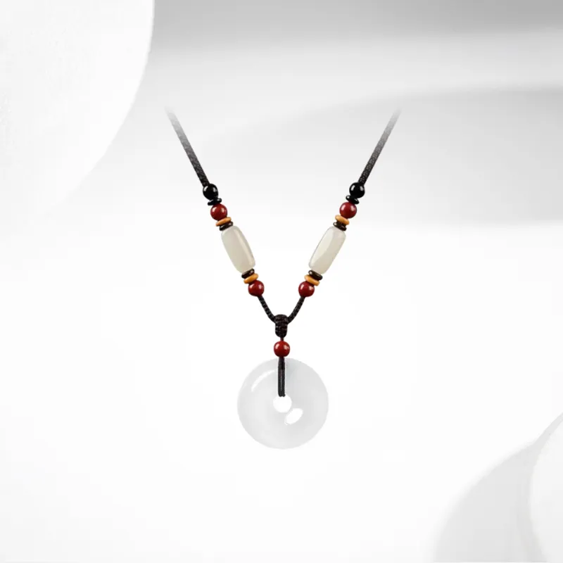 Ancient Jewelry Chalcedony Jade Necklaces Unisex-1