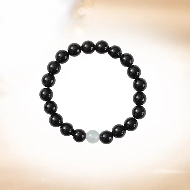 Ancient Jewelry Obsidian Jade Bracelets Unisex-5