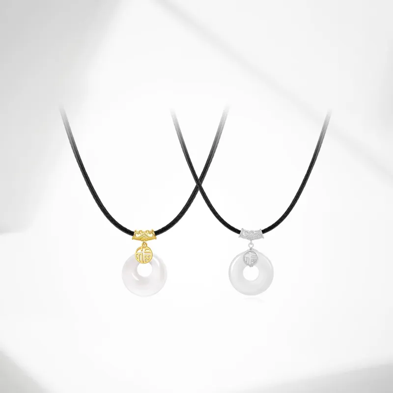 Ancient Jewelry Chalcedony Necklaces Unisex-8