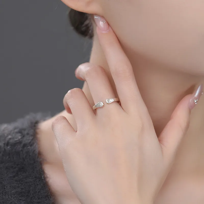 Ancient Jewelry S999 Fine Silver Rings Unisex-2