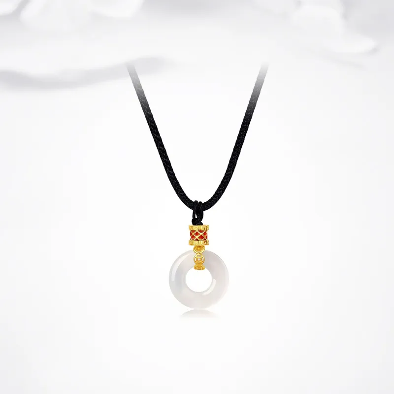Ancient Jewelry Chalcedony Necklaces Unisex-4