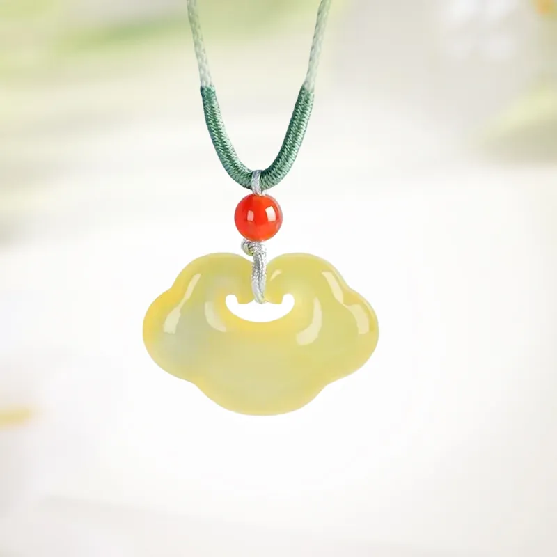 Ancient Jewelry Chalcedony Necklaces Unisex-8