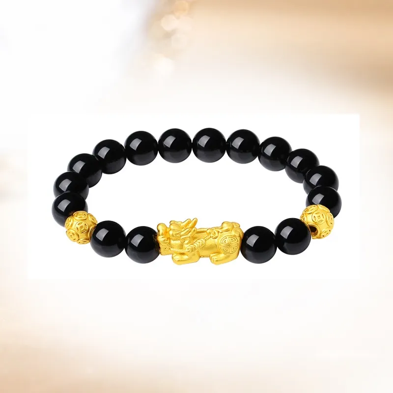 Ancient Jewelry Obsidian Bracelets Men's-2