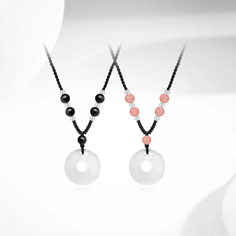 Ancient Jewelry Chalcedony Necklaces Unisex-10