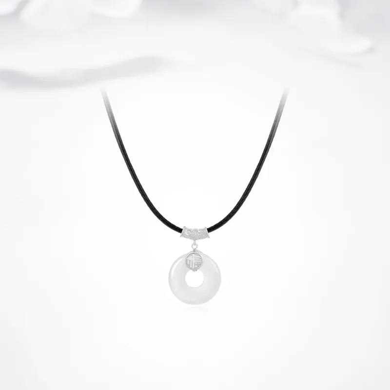 Ancient Jewelry Chalcedony Necklaces Unisex-5
