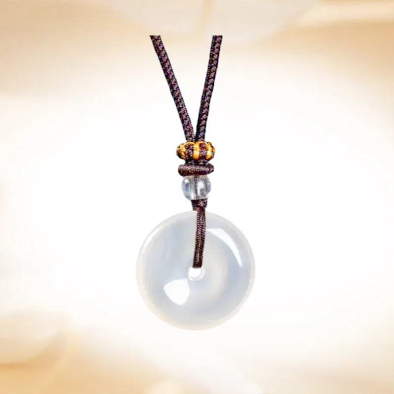 Ancient Jewelry Chalcedony Necklaces Unisex-2