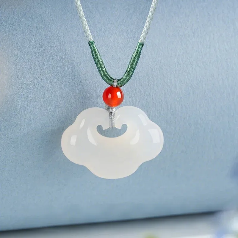 Ancient Jewelry Chalcedony Necklaces Unisex-1