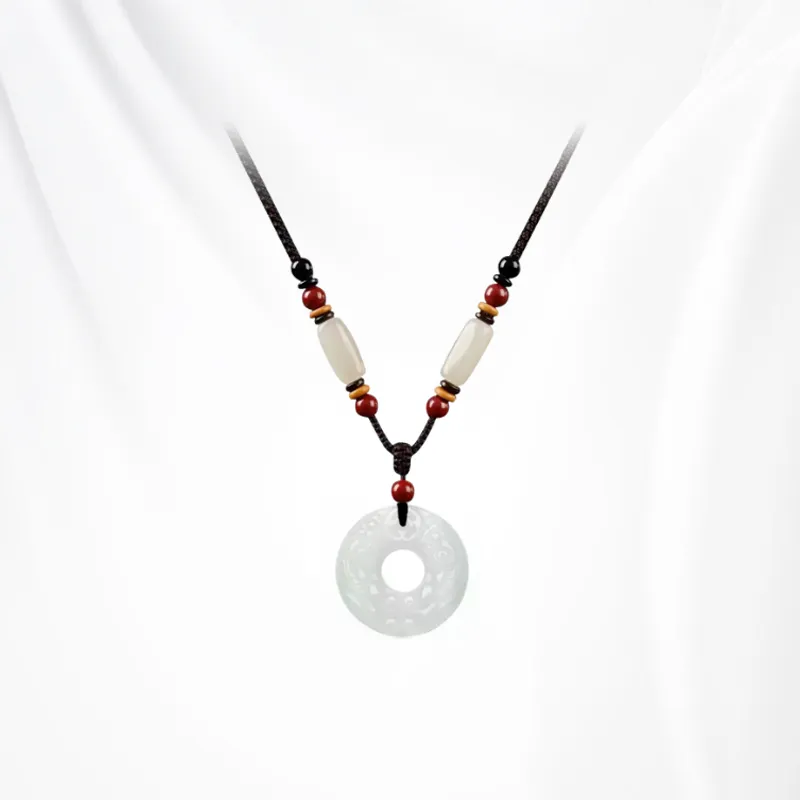 Ancient Jewelry Chalcedony Jade Necklaces Unisex-1