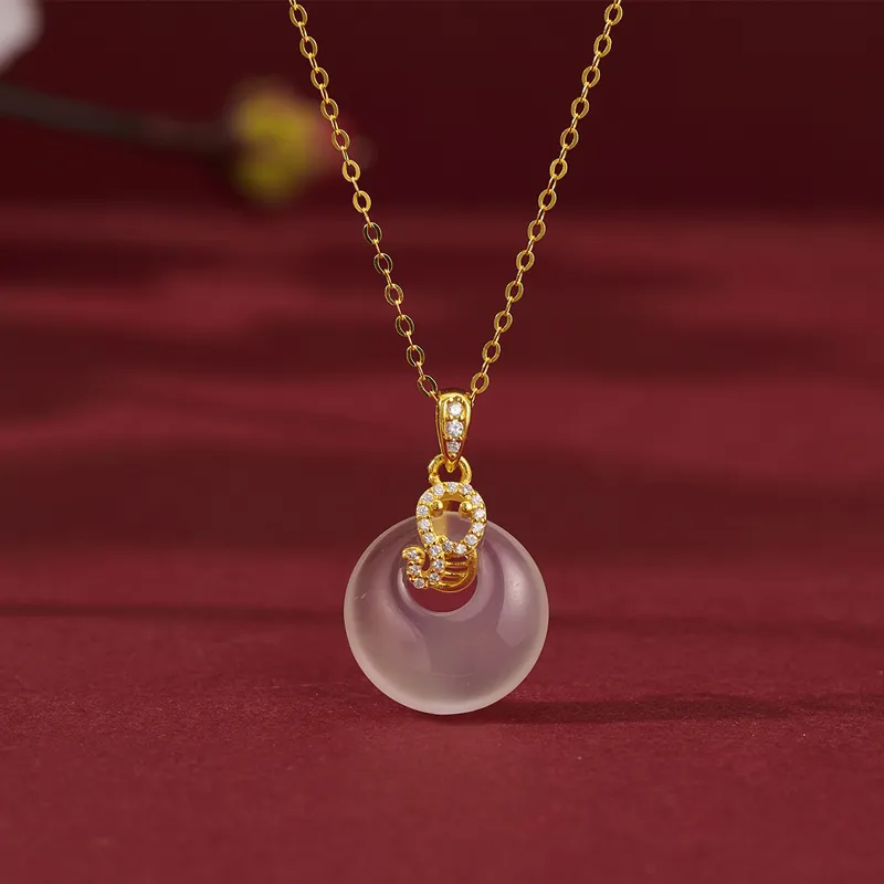 Ancient Jewelry Chalcedony Necklaces Women's-2