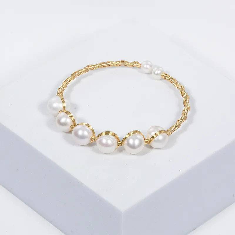 Ancient Jewelry Pearl Bangles Women's-1