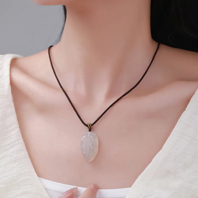 Ancient Jewelry Chalcedony Necklaces Unisex-1