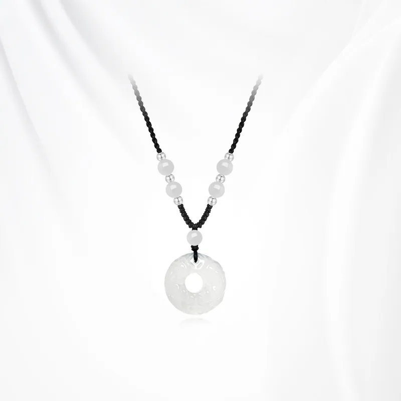 Ancient Jewelry Chalcedony Necklaces Unisex-5