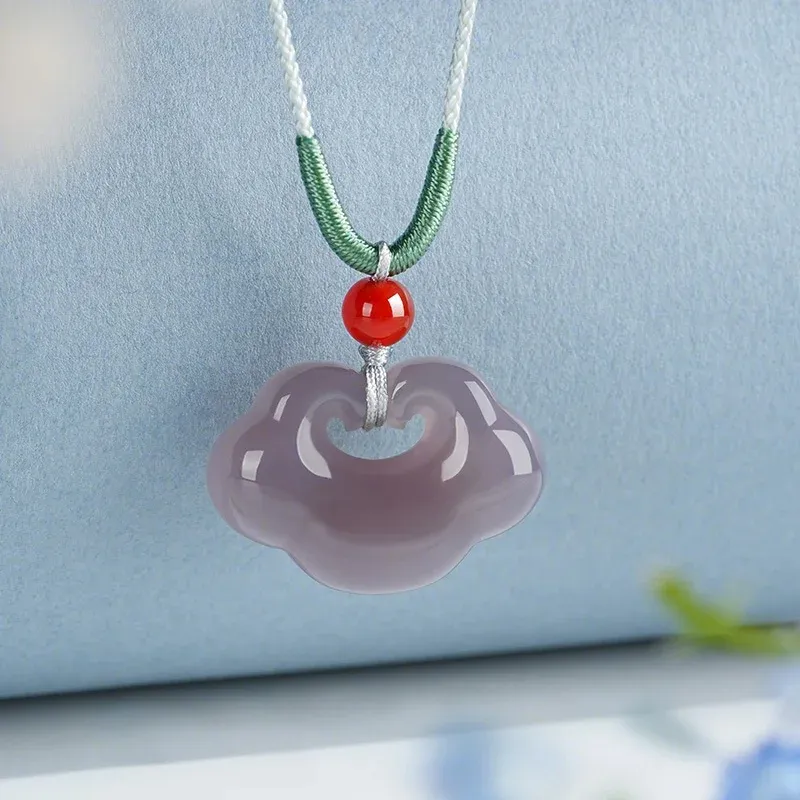 Ancient Jewelry Chalcedony Necklaces Unisex-4