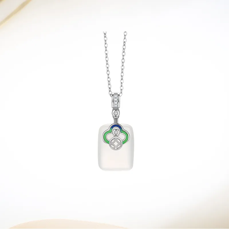 Ancient Jewelry Chalcedony Jade Necklaces Women's-1